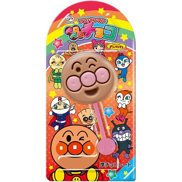 Amazon | 不二家 アンパンマンペロペロチョコレート 12g | 不二家 | 板